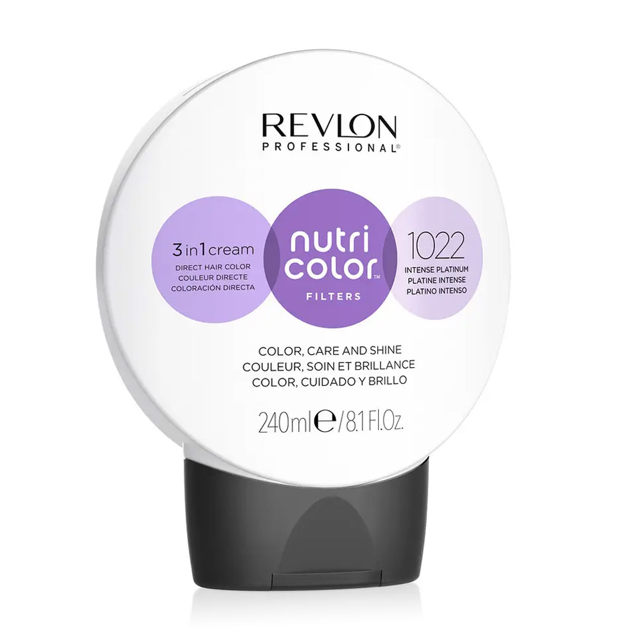 Уцінка! Тонувальна маска для волосся Revlon Professional Nutri Color Filters Metal-Ice Toning 1022 Intense Platinum, 240 мл